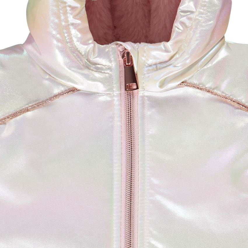 Coupe-vent iridescent à capuche pour fille 