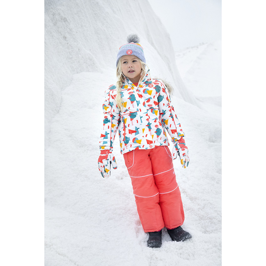 Bonnet en tricot doublé en polaire enfant garçon-fille A08C804