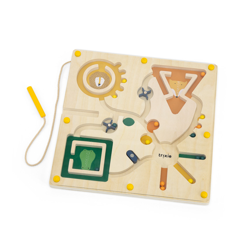 Houten magnetisch doolhof  