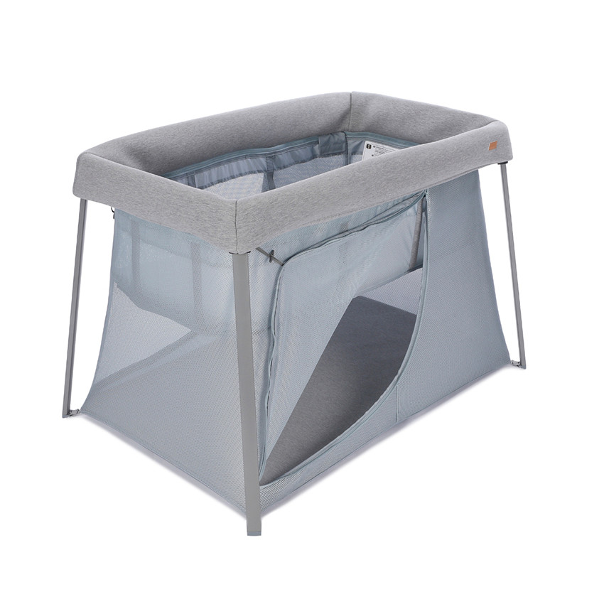 Lit de voyage 3 en 1 Eazy Sleep gris chiné galet  