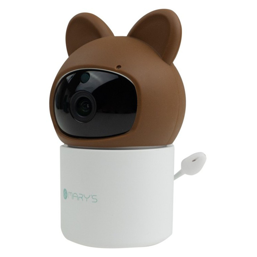 Babyphone vidéo rotatif Ours Brun 