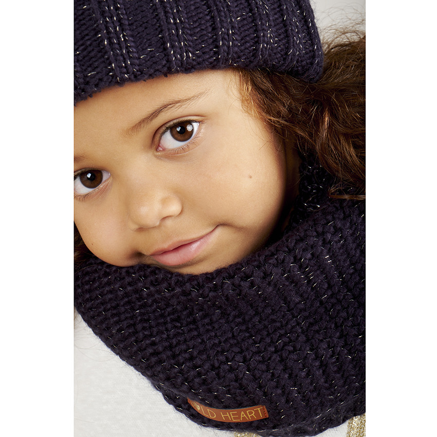 Set muts en nekwarmer in met sherpa gevoerd tricot. 