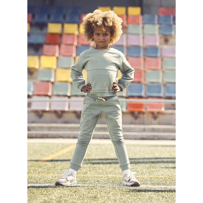 Jogging en molleton uni pour fille 