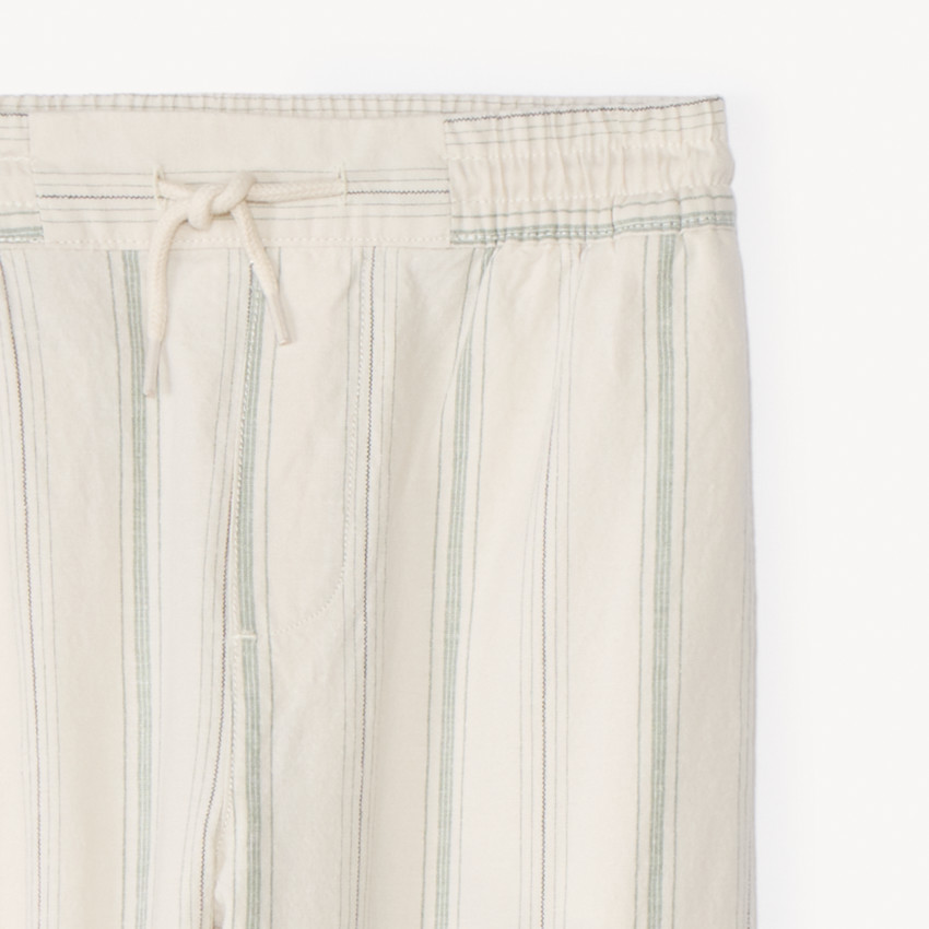 Rechthoekige gestreepte katoenen broek jongens 