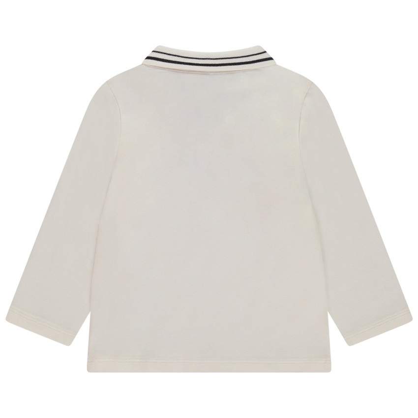 Polo manches longues broderie vélo pour bébé garçon 