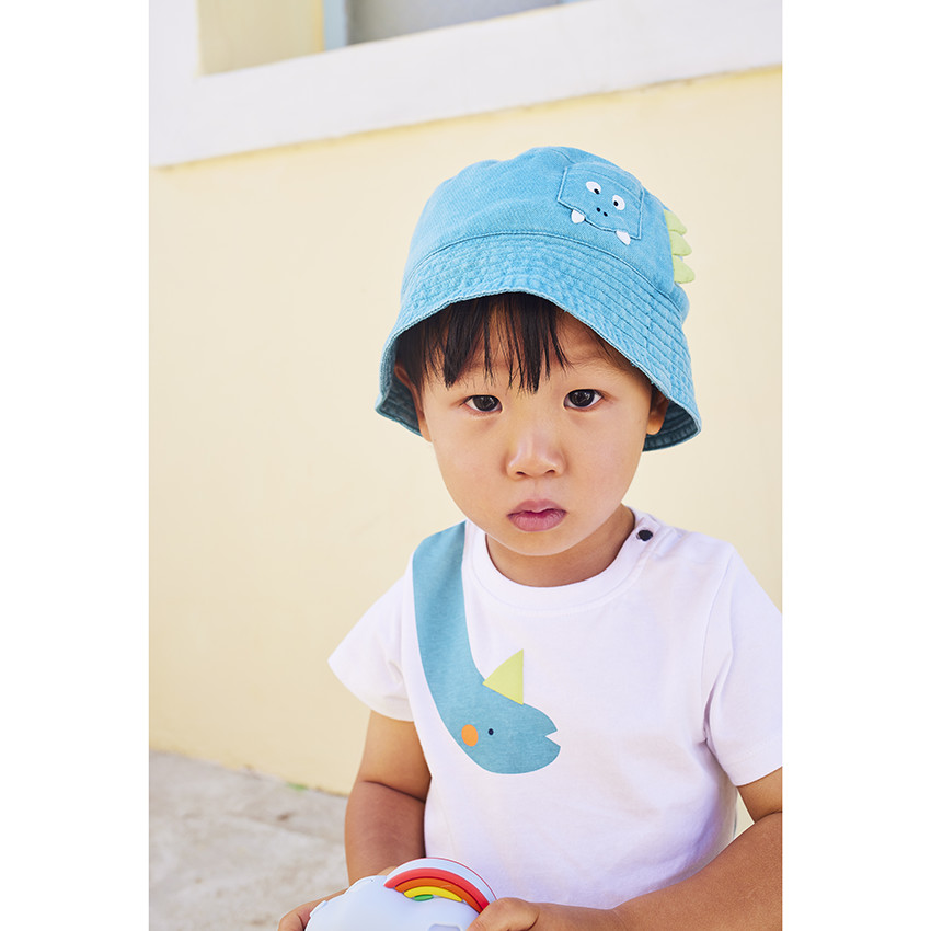 Set van 2 delen t-shirt + bermuda dinosaurussen voor baby jongen 