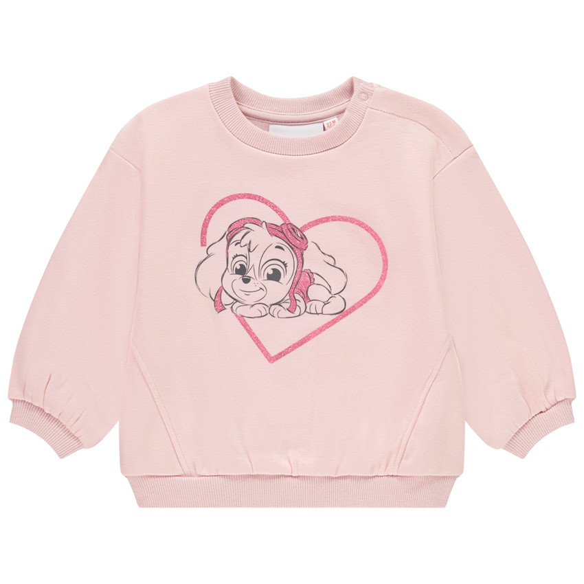 Fleece sweatshirt met print van Pat Patrouille Skye voor meisjes 