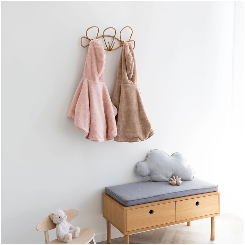 Poncho de Voyage Softy + Jersey Blush 9-36M 