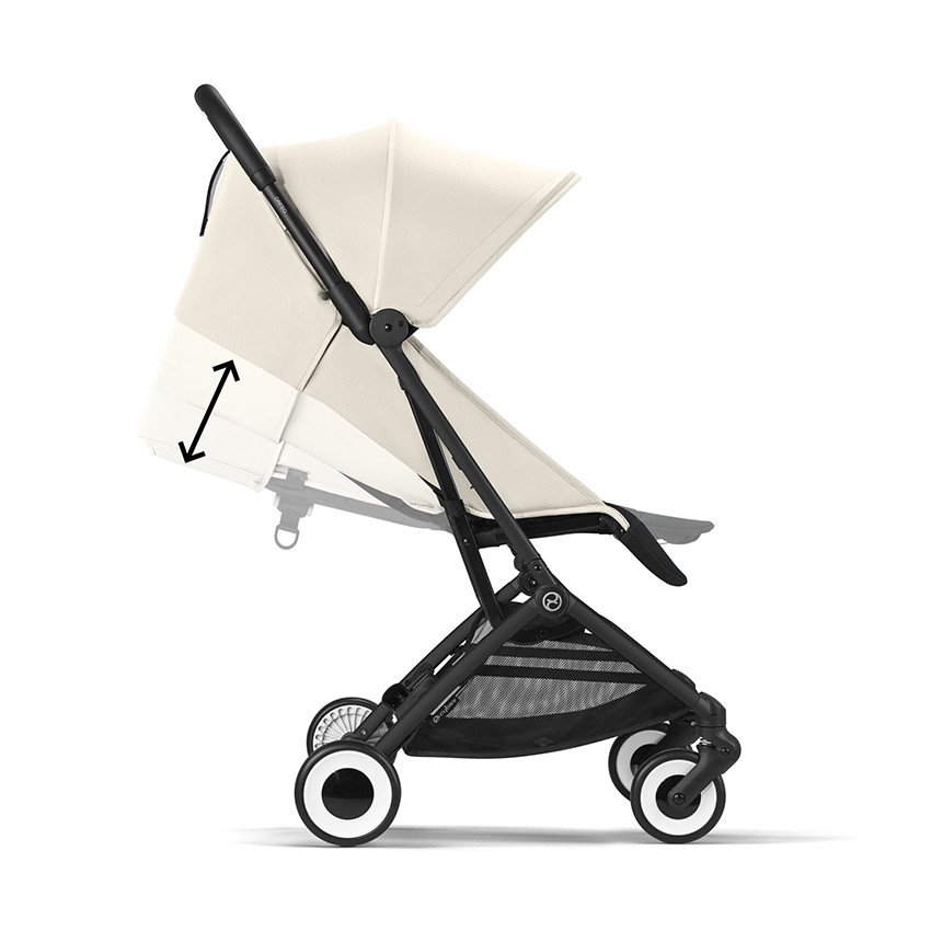Poussette ultra-compacte Orfeo black/canvas white 