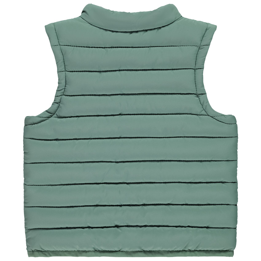 Mouwloze effen donsjas voor baby jongen 