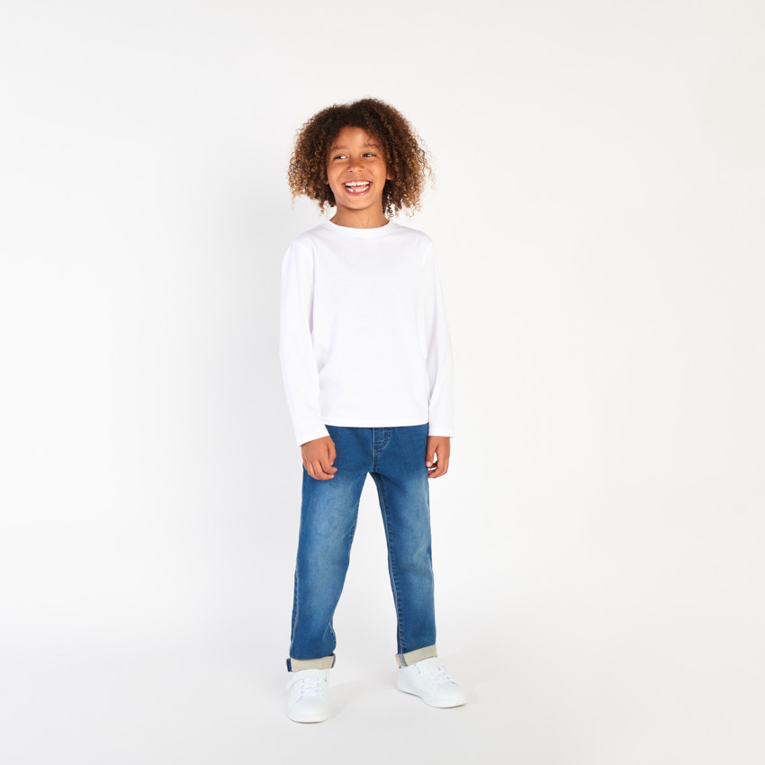 Jeans voor jongens met elastische denim 