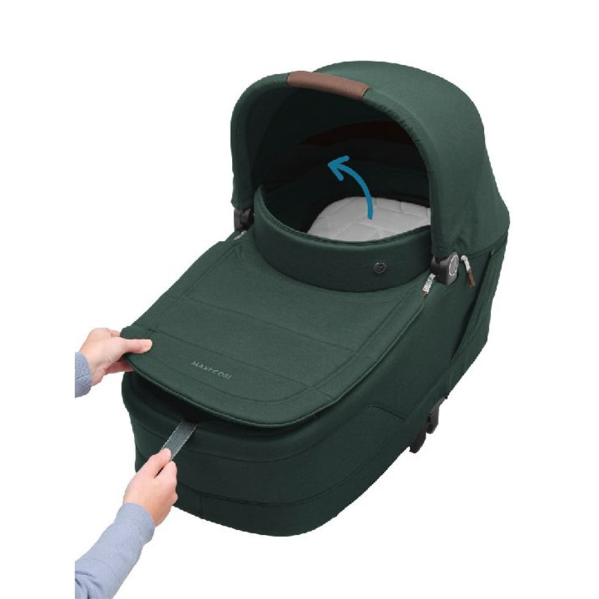 Kinderwagen + draagmand Oxford Plus Twillic Green 