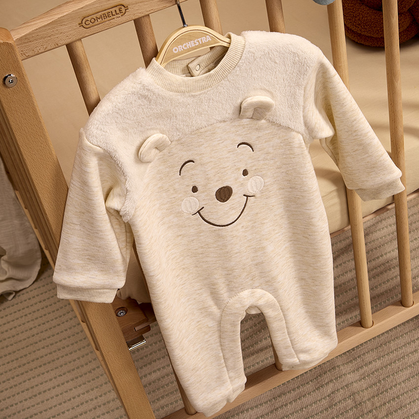 Combinaison longue bi-matière Winnie Disney pour bébé 