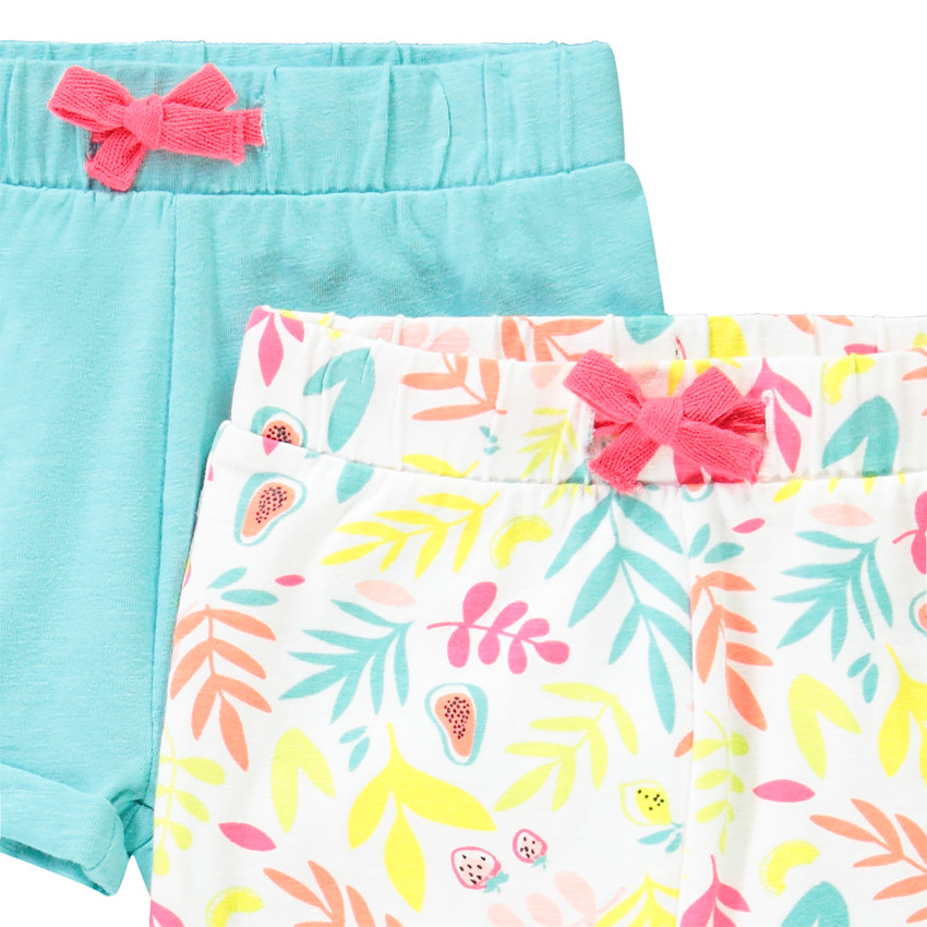 Set van 4 kleurrijke shorts voor meisjes 