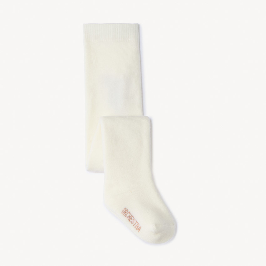 Dikke gebreide panty met berenpatroon en badstof binnenkant voor meisjes 