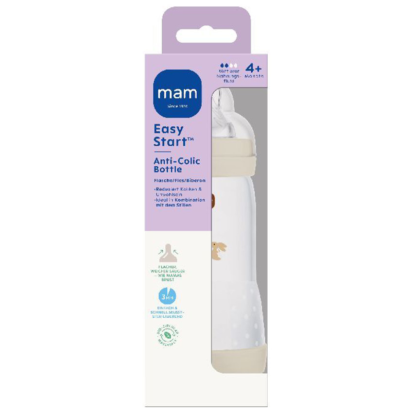 Biberon Easy start anti-colique 320ml – Uni Beige 4m+ 