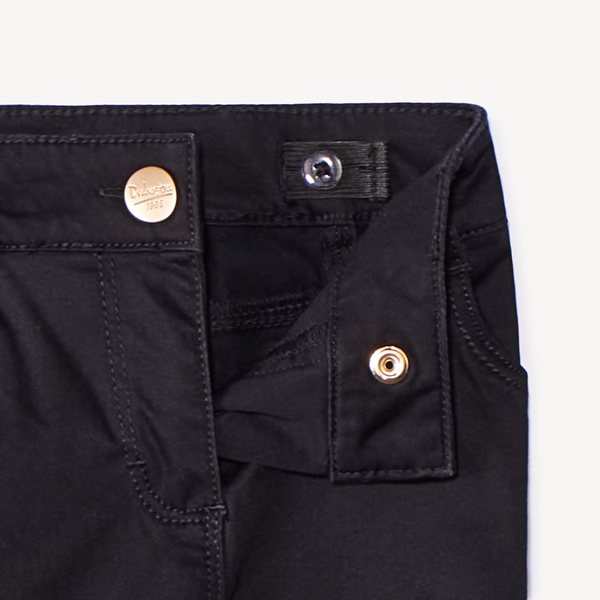 Pantalon slim en twill uni pour fille 