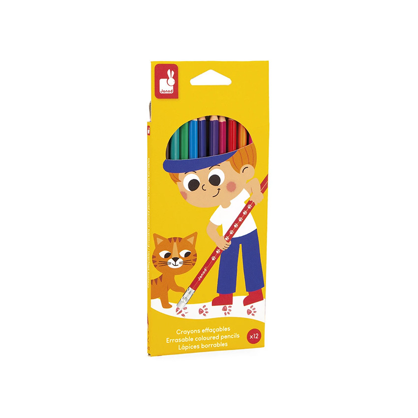 Set de crayons effaçables x 12 