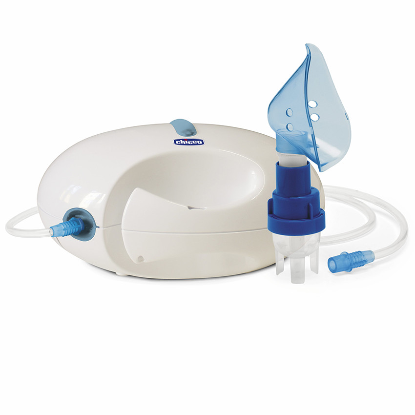 Aerosol met zuiger voor de ademhalingswegen - Wit/Blauw 