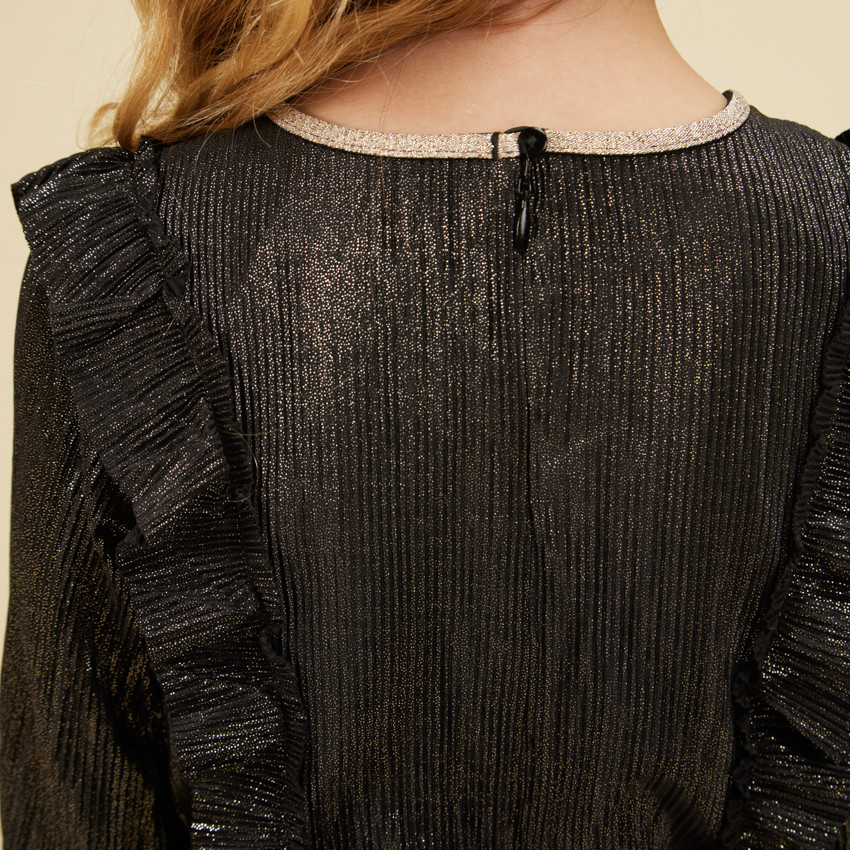 Combinaison longue plissée et scintillante pour fille 