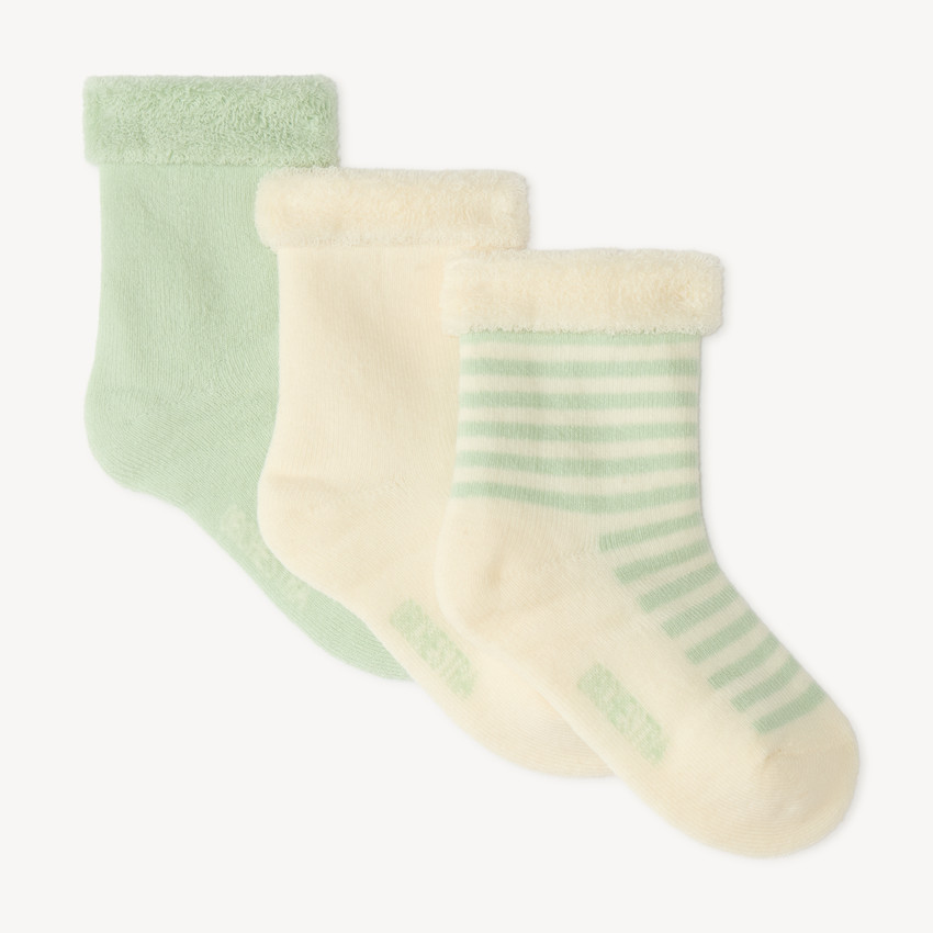 Set van 3 paar babyloopkousen 