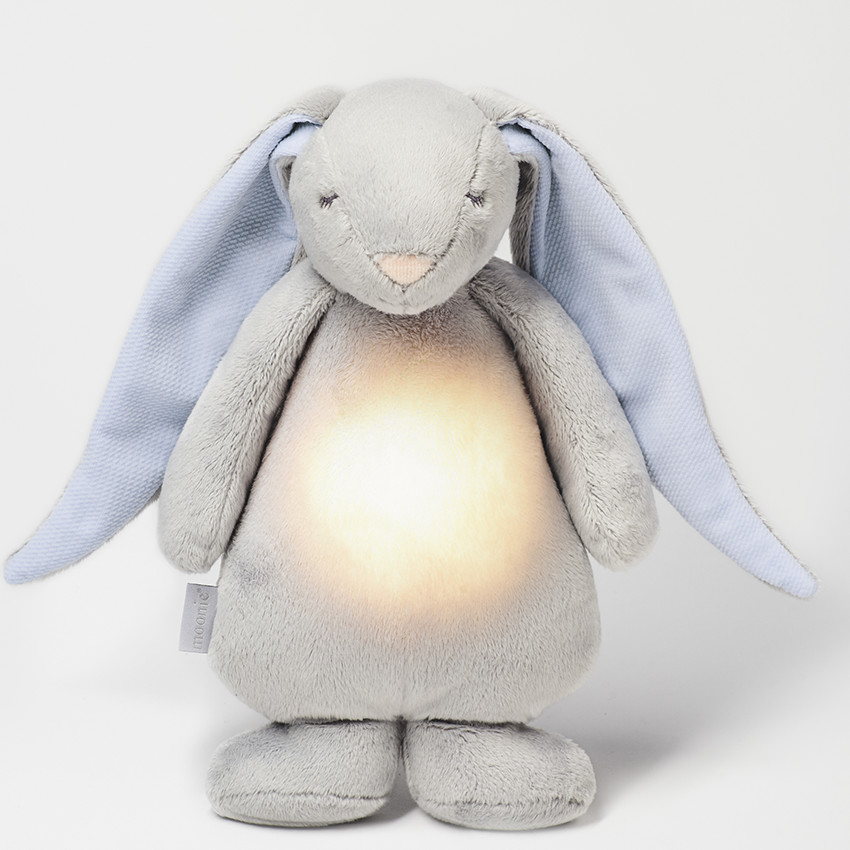 Doudou veilleuse avec son et lumière Sky Gris/Bleu  