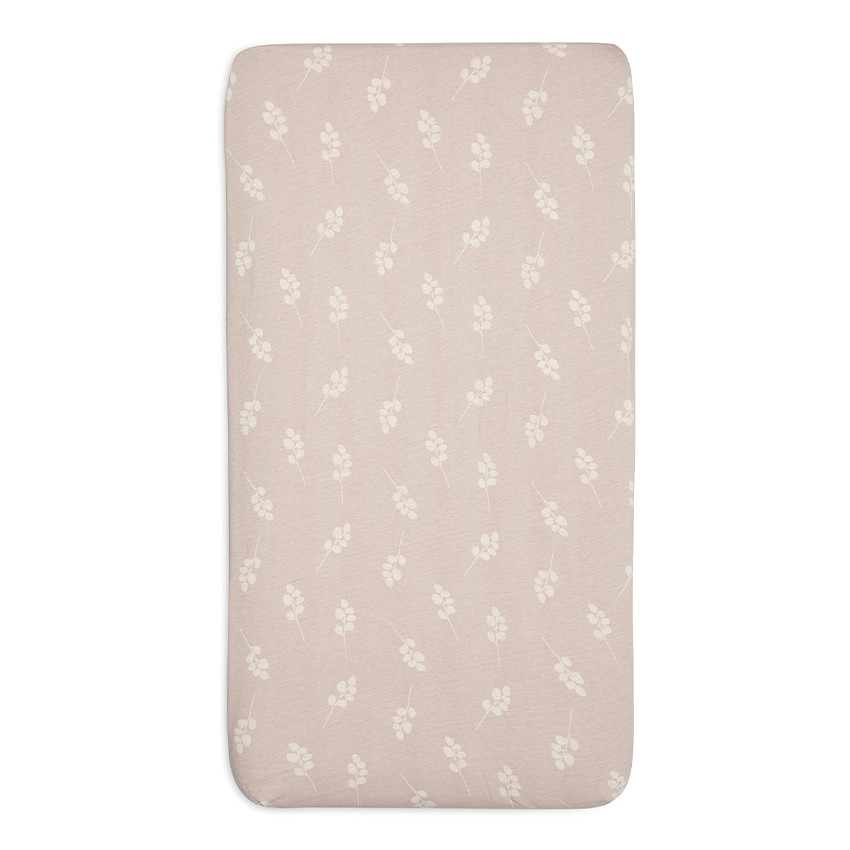 Drap housse en jersey pour berceau Twig wild rose 