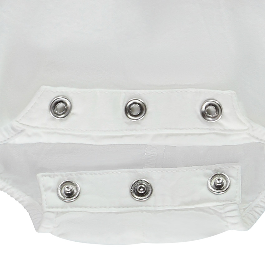 Jurk body 2-in-1 effect met Engels borduursel voor baby meisjes 