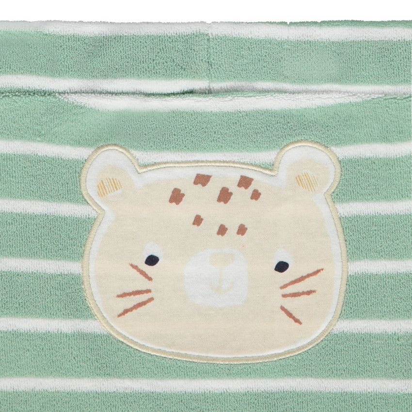 Set van 2 delen badstof met safari motieven voor babyjongen 