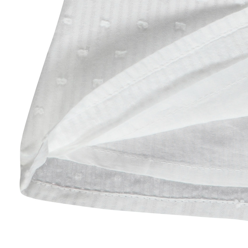 Débardeur plumetis à collerette en broderie anglaise pour bébé fille 