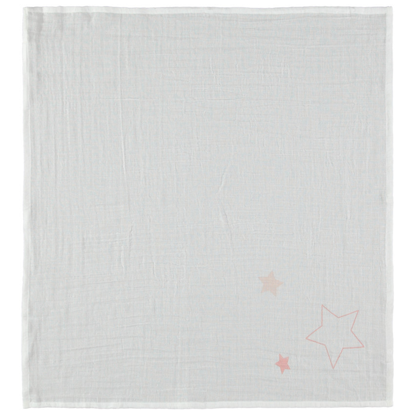 Lot de 3 langes en tétra motif étoiles 