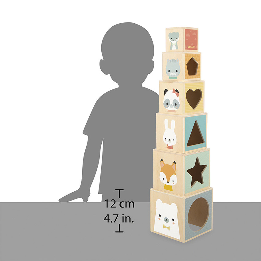 Piramides 6 Houten Blokken Pure 