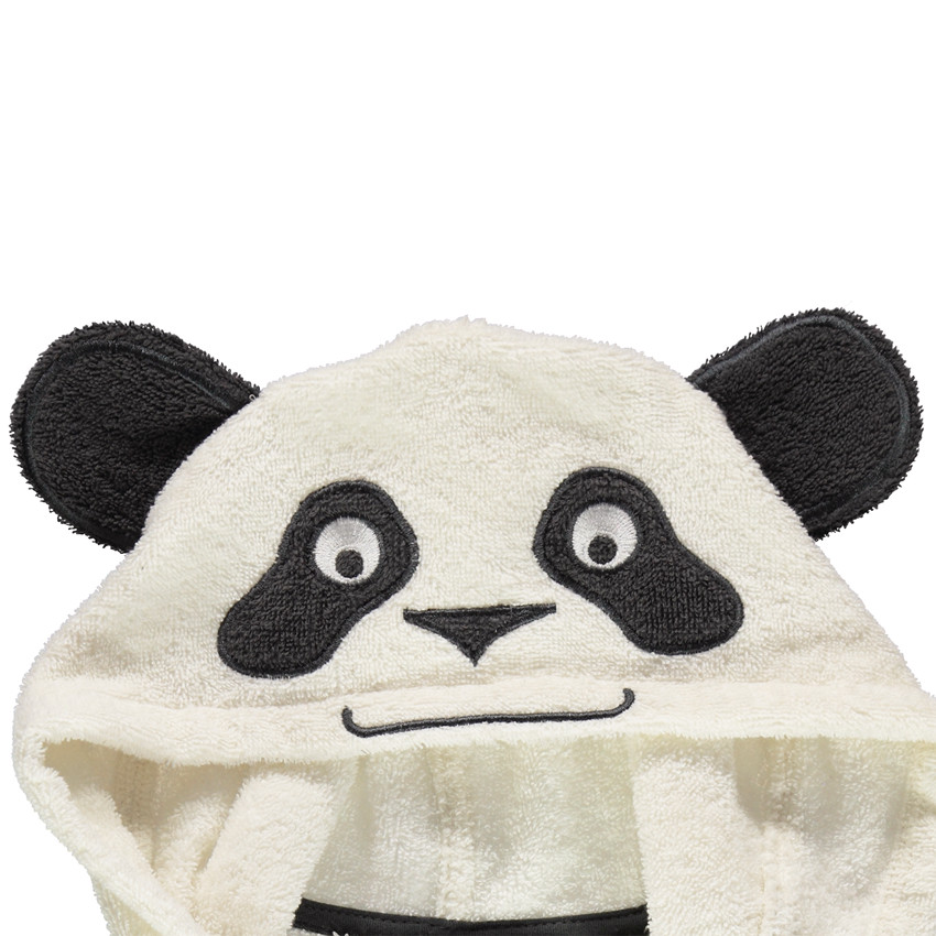 katje Bacteriën steen Panda badjas met geborduurde details