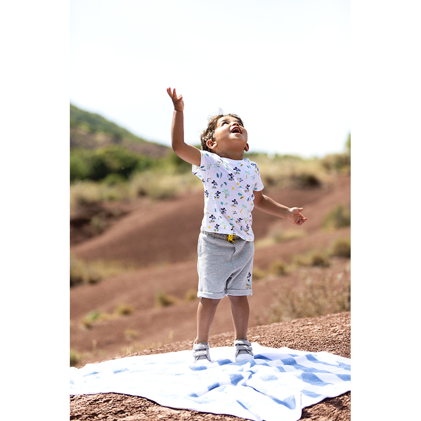 Ensemble de plage t-shirt et bermuda Mickey Disney  