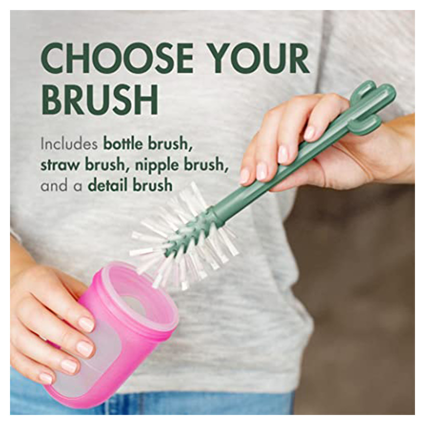 Lot de 4 goupillons cactus Brun 