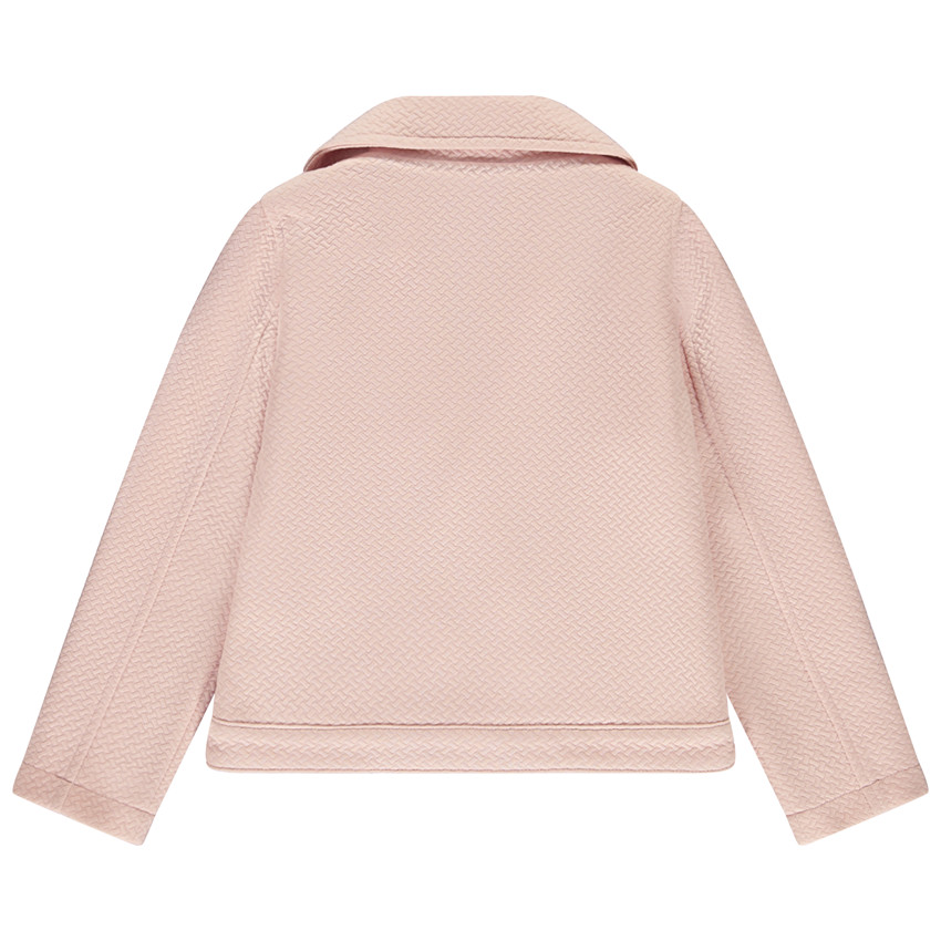 Perfecto in fleece met effen stof voor meisjes 