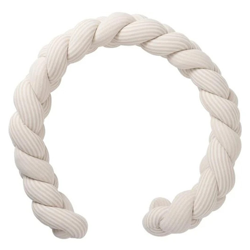 Vlecht decoratief gewatteerd Soft Stripes Ecru Kiezel 