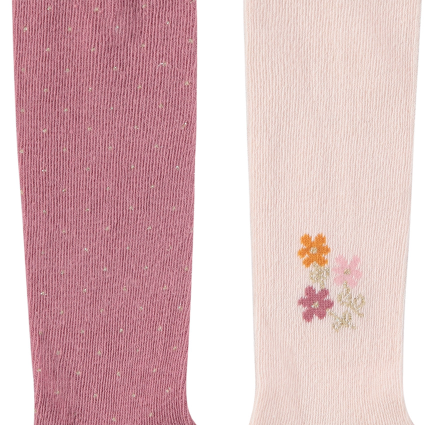 Lot de 2 paires de collants épais fantaisie pour bébé fille 