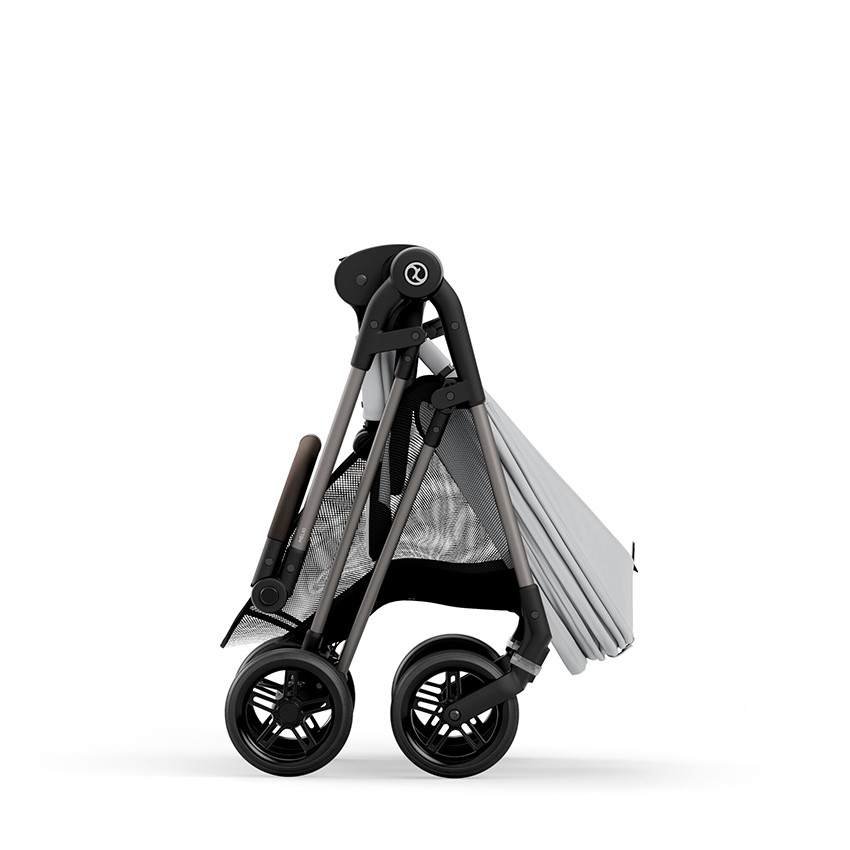 Poussette compacte légère Melio 4 taupe/fog grey 