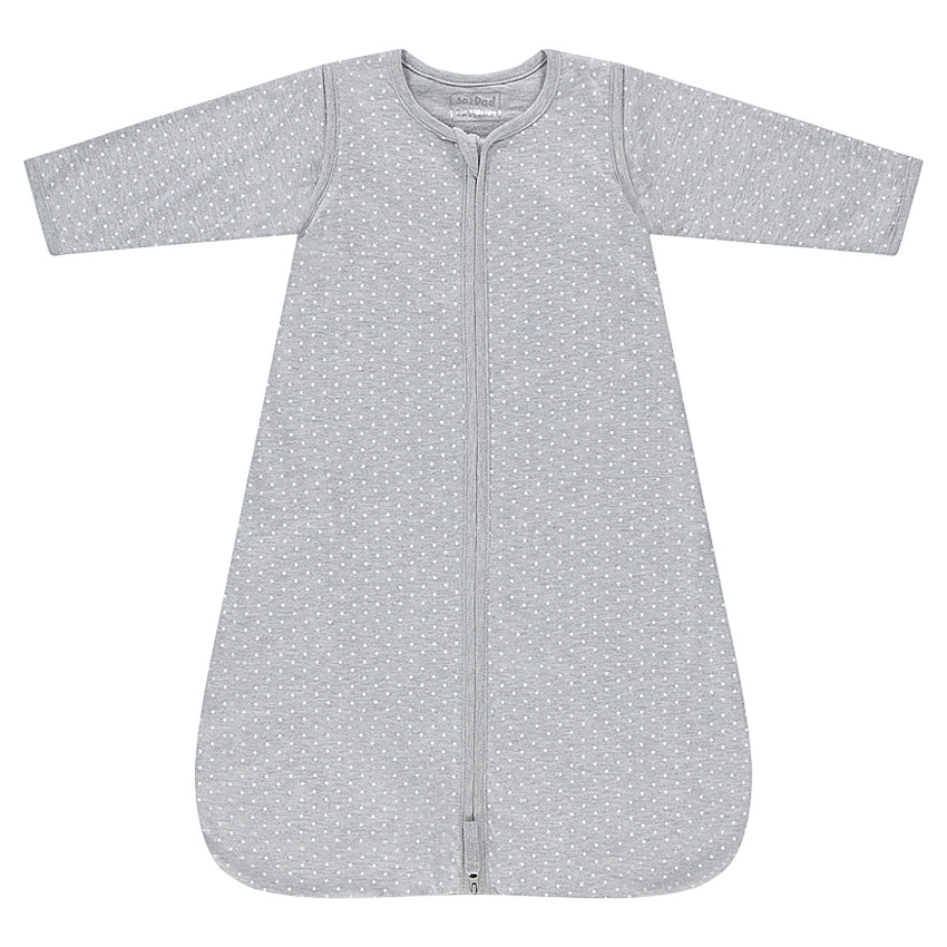 Turbulette en jersey imprimée pois à manches amovibles 