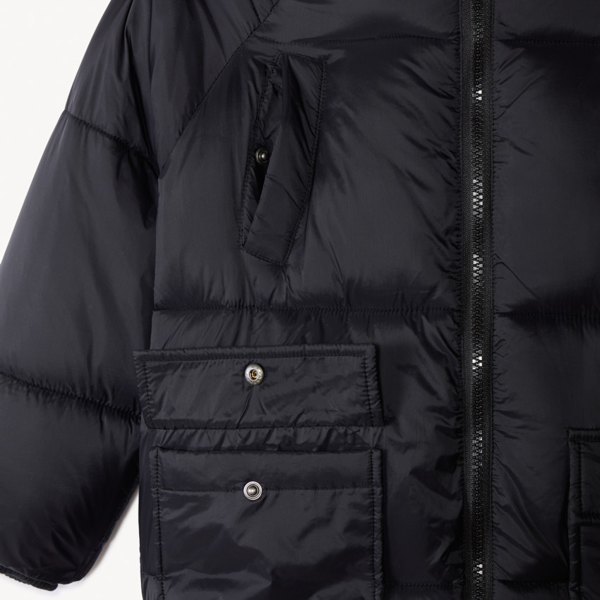 Donsjas met microfleece en kap voor jongen 