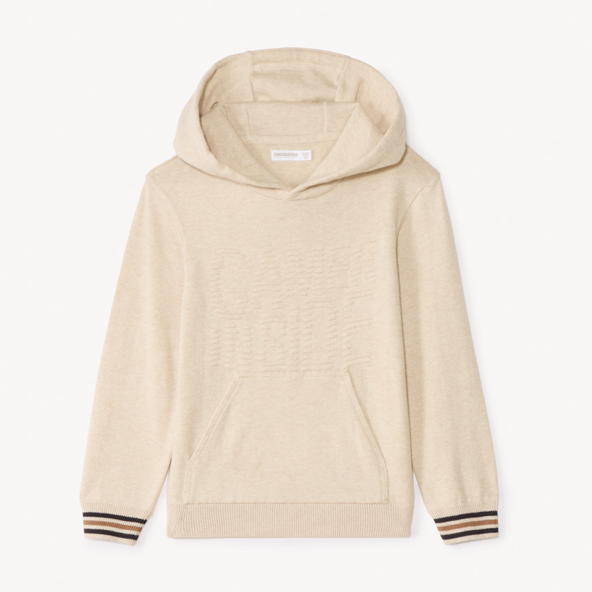 Hoodie met jacquardopschrift voor jongens 