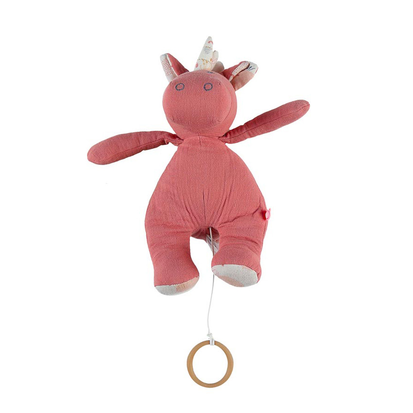 Peluche musicale Lina & Joy en mousseline 