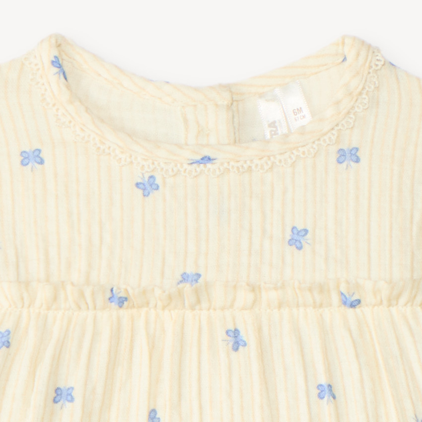 Ensemble bébé fille tunique imprimé fleurs et legging 