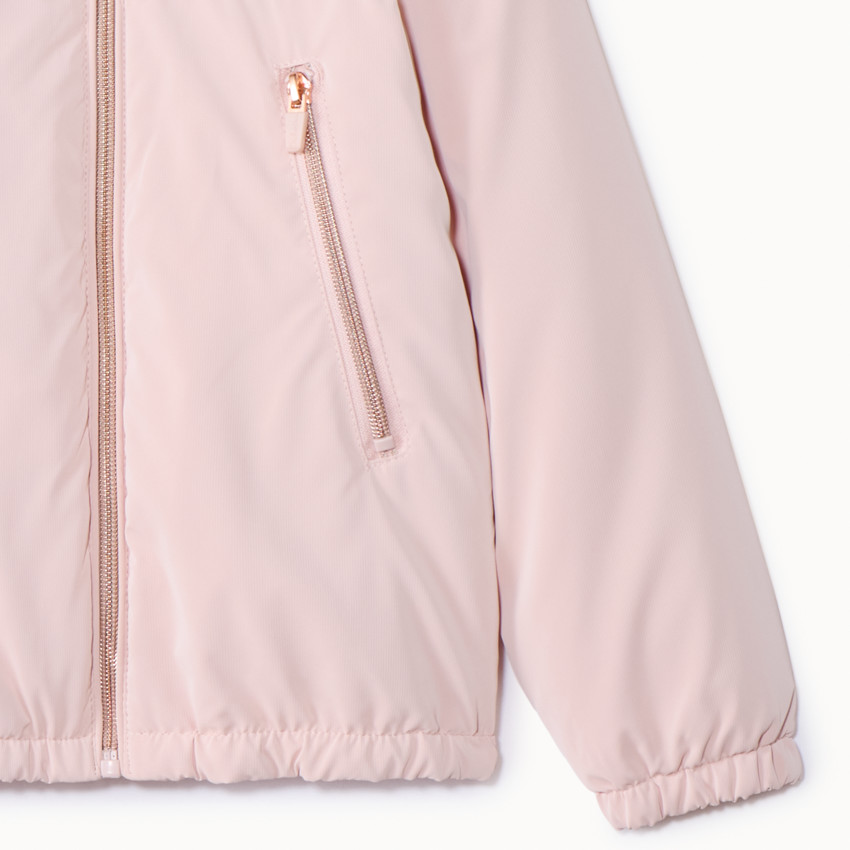 Coupe-vent en ripstop uni doublé sherpa pour fille 