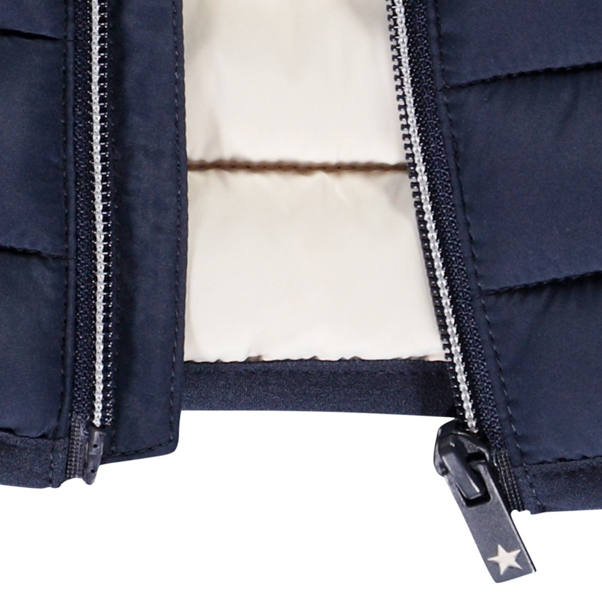 Doudoune sans manches matelassée unie pour bébé garçon 