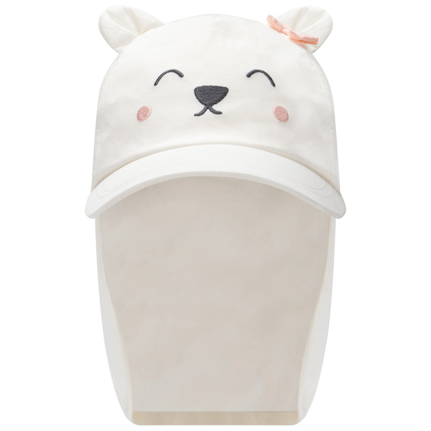 Casquette saharienne ourson pour bébé fille 