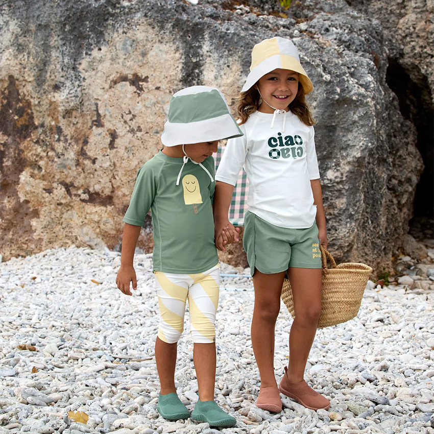 Bob anti-UV T41/44 Checkerboard Green/Sea Salt 