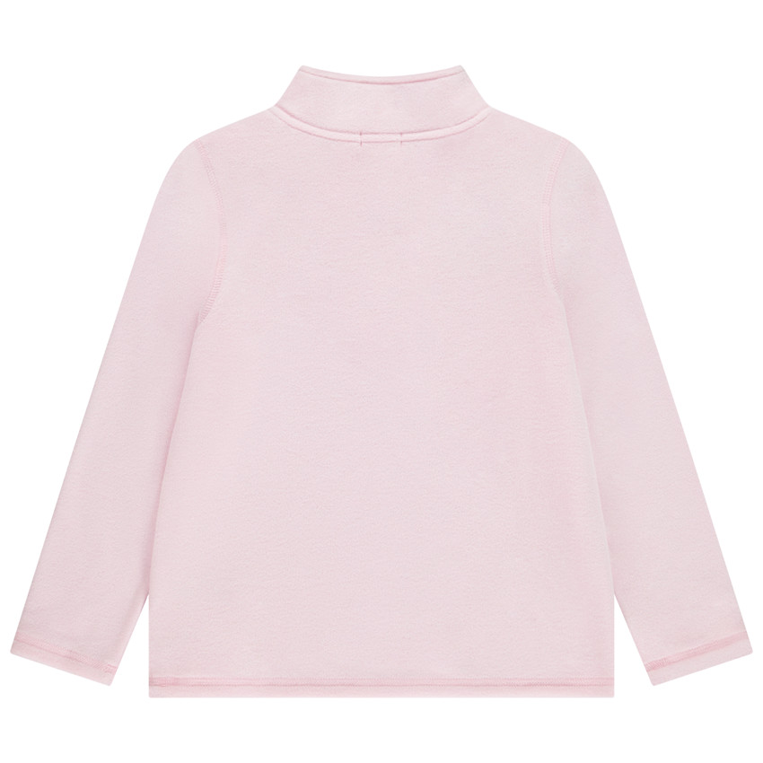 Sweat polaire uni à zip pour fille 