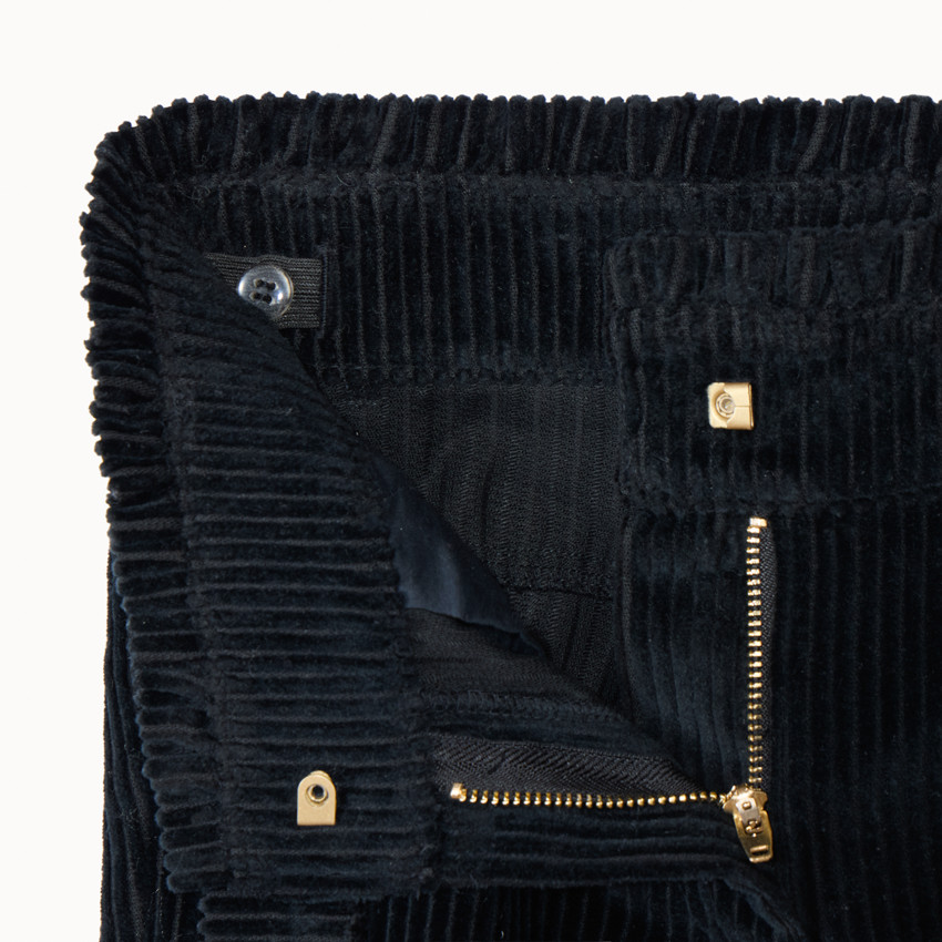 Short en velours côtelé + ceinture à nouer pour fille 